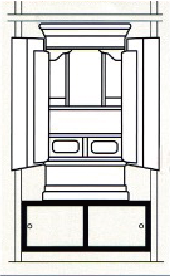 地袋付仏間用仏壇